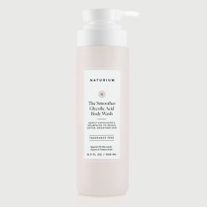Naturium The Smoother Glycolic Acid Exfoliating Body Wash Fragrance Free Resurfacing Cleanser 16.9 FL OZ 500 ML